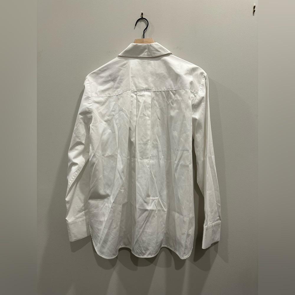 NEW Tibi Front Zip Tech Poplin Shirt (size M) - Picture 9 of 10